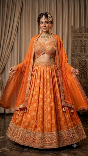 Luxury bridal lehenga collection at Paras Lifestyle women's clothing store in Arera Colony Bhopal